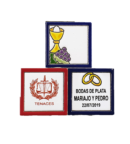 conjunto de azulejos de cerámica